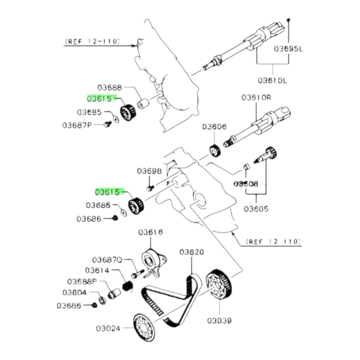 Polea de balances mitsubishi l200 montero sport 4d56u 2.5l md199039 - Auto repuestos Revisa 