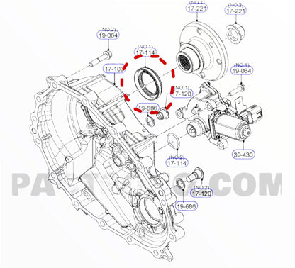 Retenedor de transfer Mazda bt50 pro | ford ranger 2012 2022 (u5a2-17-yc2) - Auto repuestos Revisa 